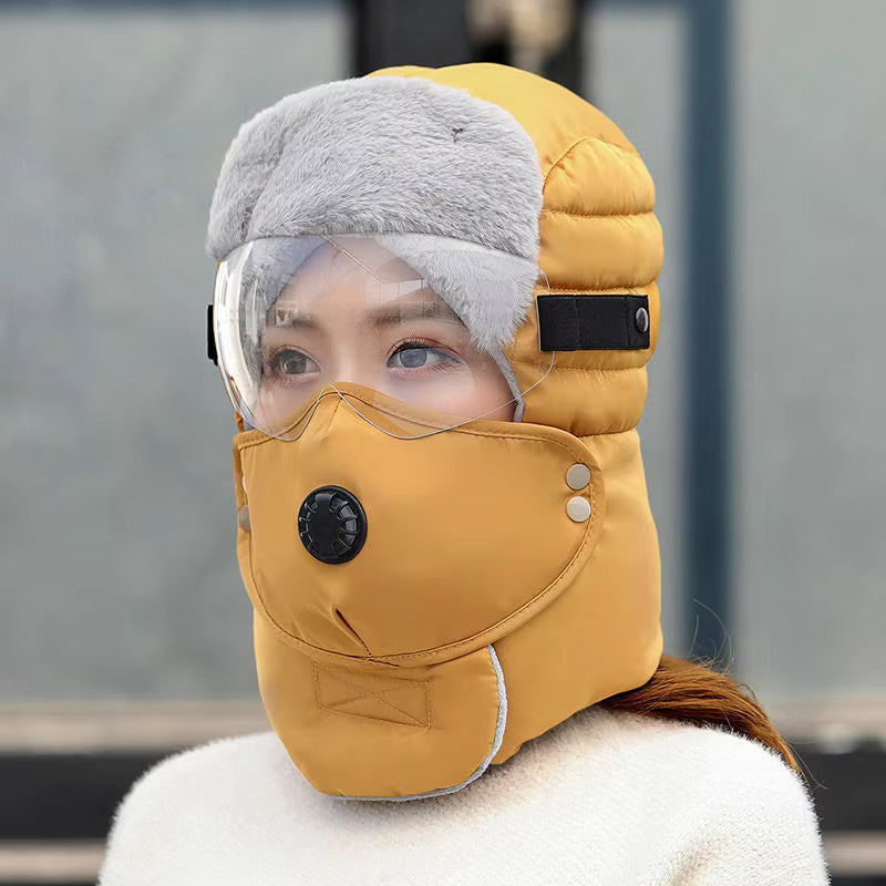 Winter Thermal Hood with Face Cover & Neck Warmer