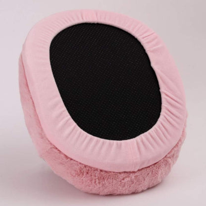 IMIKEYA Cozy Plush Foot Warmer & Gentle Massager – USB Heated Thermal Slippers (Pink)