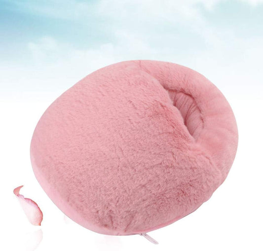 USB Plush Heated Slippers – Cozy Foot Warmer with Light Massage Feel