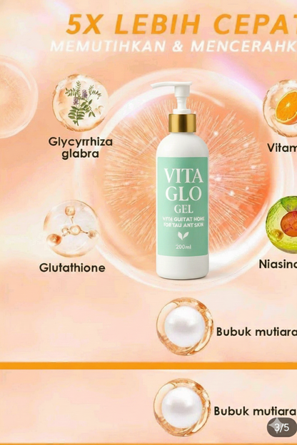 Vita Glow Gel – Glutathione Instant Brightening & Deep Clean Gel