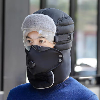Winter Thermal Hood with Face Cover & Neck Warmer